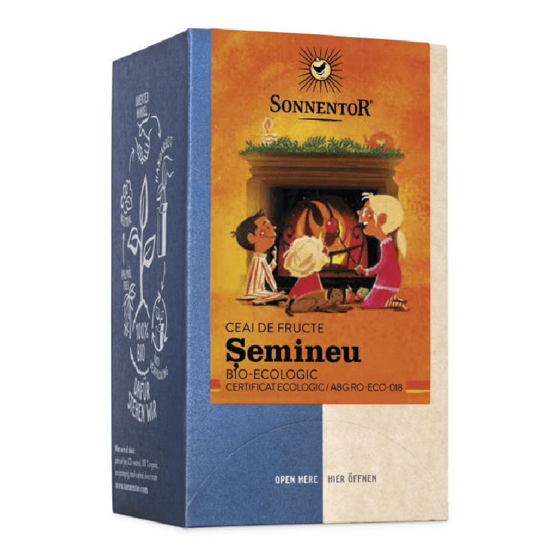 Ceai de fructe BIO cu mirodenii Semineu, 18 plicuri, Sonnentor