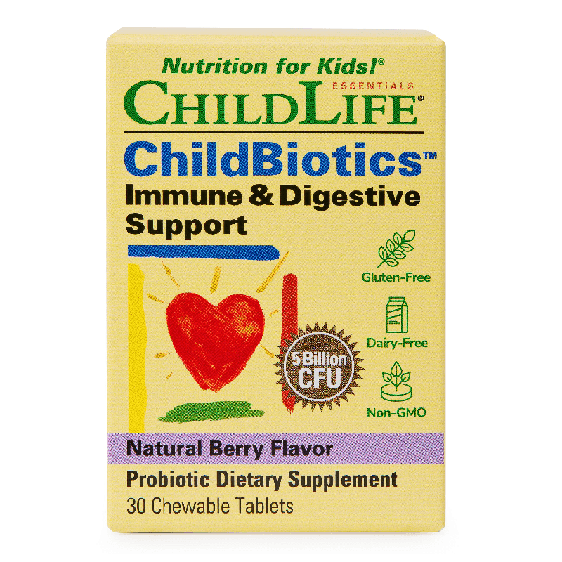 ChildBiotics Immune and Digestive Support Childlife Essentials, 30 tablete masticabile, Secom