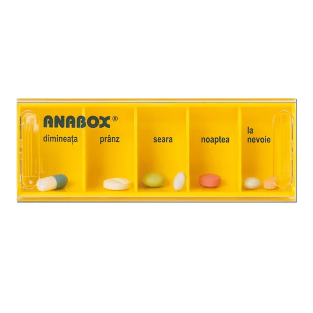Organizator medicamente pentru utilizare zilnica, 1 bucata, Anabox