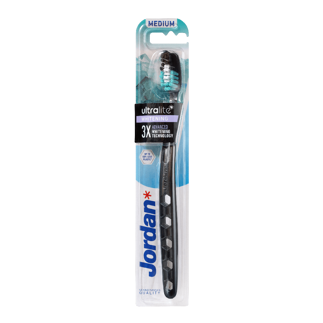 Periuta de dinti pentru adulti UltraLite Whitening Medium, culori variate, 1 bucata, Jordan