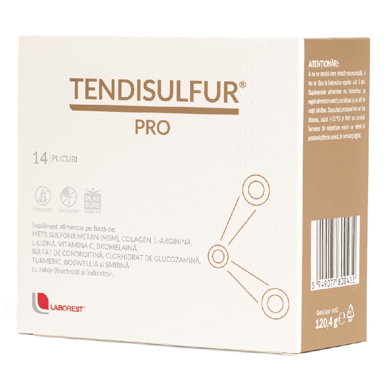 Tendisulfur Pro, 14 plicuri, Laborest